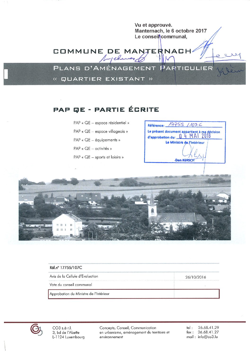PAG - 2018.05.04 PAG Manternach_PAP-QE_PartieEcrite_approuvée