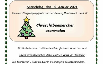 Asammele vu Chrëschtbeemercher / Collecte des sapins de Noël
