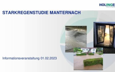 Starkregenstudie Manternach – Informationsversammlung vom 01.02.2023