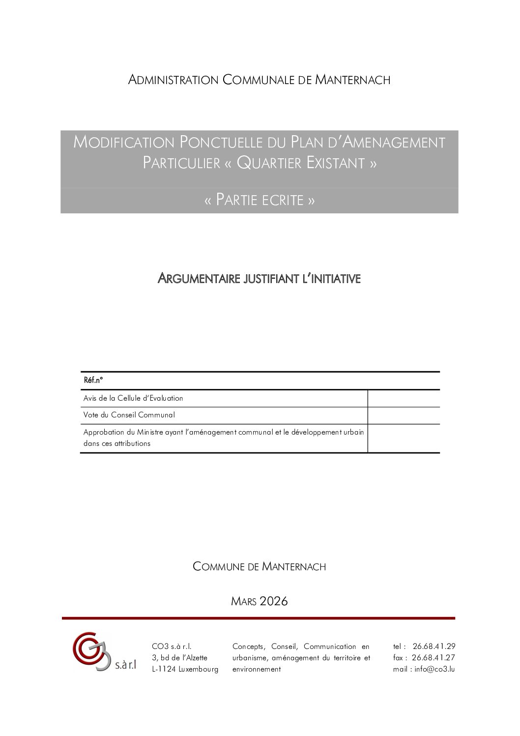 20260327 - 0522_PAG Manternach_PAP-QE_Rapport justifiant l'initiative