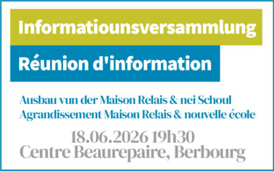 Informatiounsversammlung – Réunion d’information