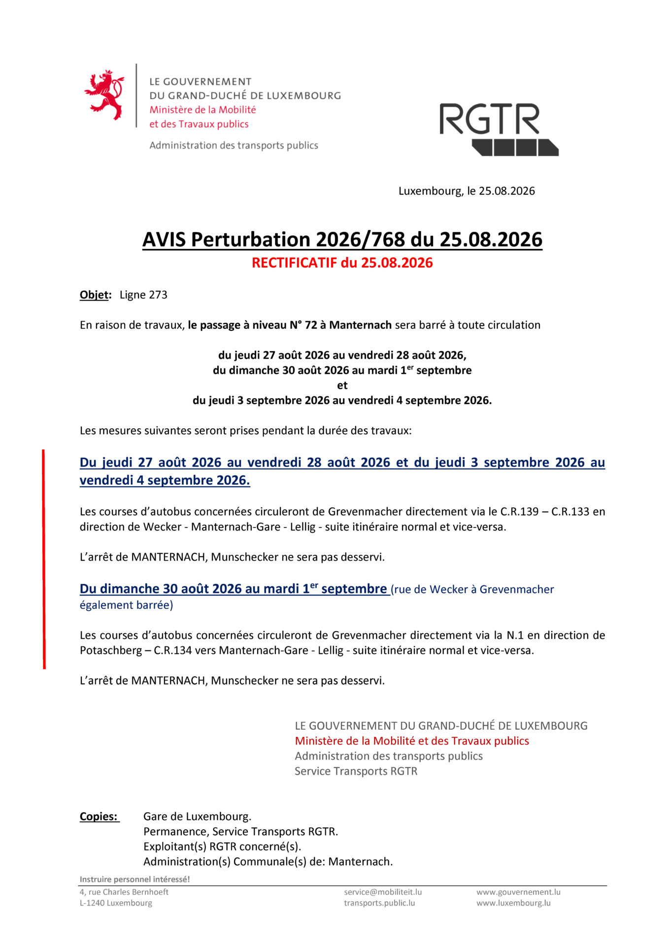 20260805 - Rectificatifs RGTR Chantier CFL - 768_2026_PN72 Manternach