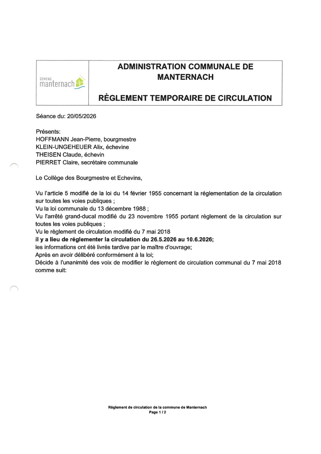 Reglement de Circulation 2026-27_MA_HIE