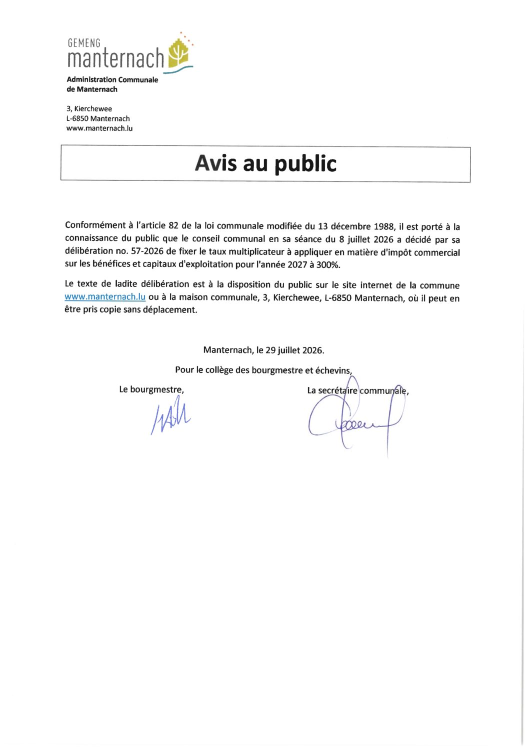 2026.07.29_avis au public_Fixation taux multiplicateurs ICC_signé
