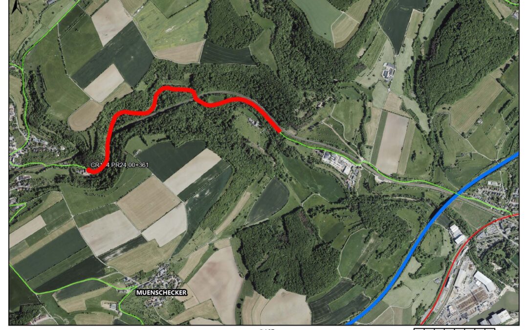CR134 Manternach – Mertert : Stroossesperrung / Fermeture de route