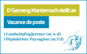 D'Gemeng Manternach stellt e Landschaftsgäertner an