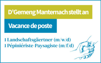 D’Gemeng Manternach stellt e Landschaftsgäertner an