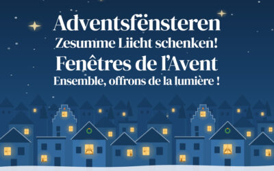 Adventsfënsteren – Zesumme Liicht schenken!