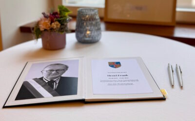 Kondolenzbuch Henri Frank